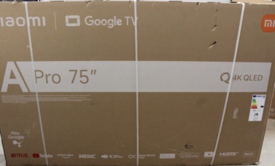 SALE OUT. Xiaomi QLED TV A Pro 2026 75" | SALE OUT. Xiaomi QLED TV A Pro 2026 | 75 | Smart TV | Google TV | 4K UHD | DAMAGED PACKAGING