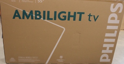 SALE OUT. Philips 55PUS8010/12 55" (139cm) LED 4K Ambilight TV | Philips 55PUS8010/12 | 55 | Smart TV | TITAN OS | UHD | Black | DAMAGED PACKAGING