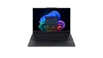 Lenovo ThinkPad E16 G4 Intel | Black | 16 " | IPS | WUXGA | 1920 x 1200 pixels | Anti-glare | Intel Core 5 | 320 | 16 GB | SODIMM DDR5 | Solid-state drive capacity 512 GB | Intel Graphics | Windows 11 Pro | 802.11be | Bluetooth version 5.4 | Keyboard lang