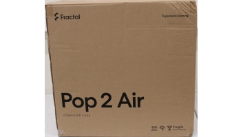 SALE OUT. Fractal Design Pop 2 Air, Black Solid | Fractal Design Case | Pop 2 Air | ATX | Black Solid | DAMAGED PACKAGING, SCRATCHED SIDE