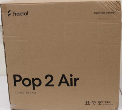 SALE OUT. Fractal Design Pop 2 Air, Black Solid | Fractal Design Case | Pop 2 Air | ATX | Black Solid | DAMAGED PACKAGING, SCRATCHED SIDE