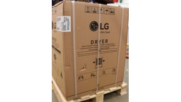 SALE OUT. | LG Dryer Machine | RH80V9AV3N | Energy efficiency class C | Front loading | 8 kg | LED | Depth 69 cm | Wi-Fi | White | DAMAGED PACKAGING AND RIGHT SIDE, DENTED FRONT (BOTTOM)