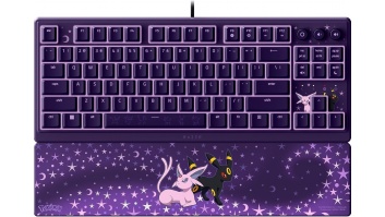 Razer Ornata V3 Tenkeyless | Gaming keyboard | Wired | US | Razer Mecha-Membrane Switches | Wrist Rest | Pokémon Espeon/Umbreon Edition