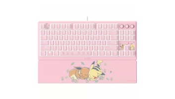 Razer Ornata V3 Tenkeyless | Gaming keyboard | Wired | US | Razer Mecha-Membrane Switches | Wrist Rest | Pikachu Eevee Edition