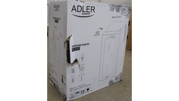 SALE OUT. Adler | Beverage Pantry | AD 8083 | Energy efficiency class G | Free standing | Bottles capacity 12 | Black | DAMAGED PACKAGING, SCRATCHED DOOR AND THE RIGHT SIDE