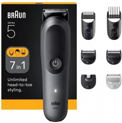 BRAUN Series 5 All-In-One 5520, 7-in-1 trimmeris / kopšanas komplekts