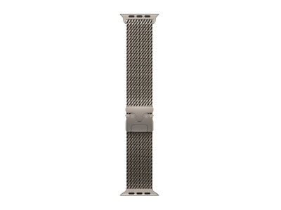 APPLE 49mm Natural Titanium Milanese Loop - Large | Apple