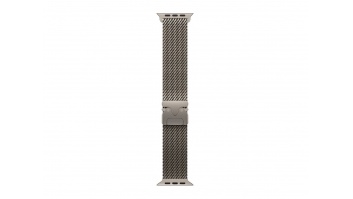 APPLE 49mm Natural Titanium Milanese Loop - Large | Apple