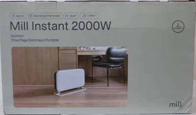 SALE OUT. | Mill | Heater | SG2000MEC | Convection Heater | 2000 W | Number of power levels 3 | Suitable for rooms up to 20 m² | White | DAMAGED PACKAGING | N/A