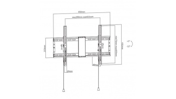TV SET ACC WALL MOUNT 37-80"/WM-80T-01 GEMBIRD