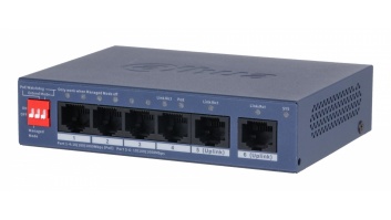 Switch|DAHUA|CS4006-4GT-36|Switch type Managed|Switch layer L2|Form factor Desktop/Wall-Mounting|4xRJ-45 ports|RJ-45 Ports Type Gigabit Ethernet (10/100/1000)|Power over Ethernet (PoE) Yes|4xPower over Ethernet (PoE) ports quantity|Total Power over Ethern