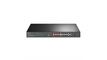 TP-LINK | Switch | TL-SL1218P | Unmanaged | Rackmountable | 10/100 Mbps (RJ-45) ports quantity 16 | SFP ports quantity 1 | PoE+ ports quantity 16 | Power supply type 100-240VAC, 50-60Hz voltage
