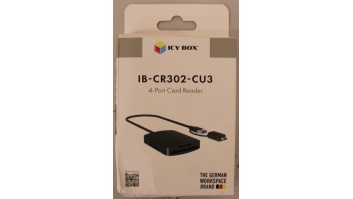 SALE OUT. | Raidsonic 4-in-1 Card Reader with USB 3.2 Gen 1 Type-A + Type-C | IB-CR302-CU3 | DAMAGED PACKAGING