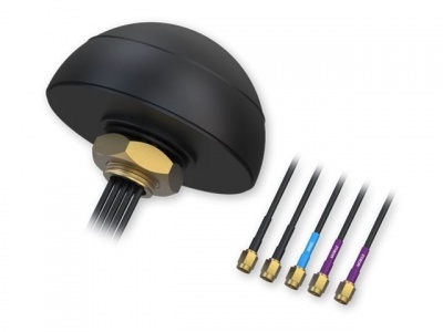 Teltonika | Combo Mimo Mobile/GNSS/Wi-Fi Roof SMA Antenna | PR1KCO28 | Screw mounted | 1575.42-1610 GHz | Antenna connector type SMA Male