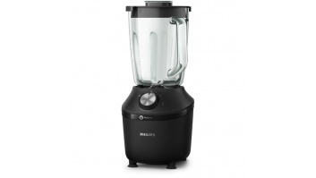 Philips Blender | HR2291/01 3000 Series | Tabletop | 600 W | Jar material Glass | Jar capacity 2 L | Ice crushing | Black