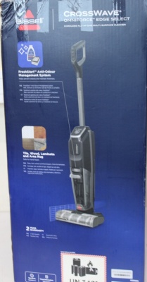 SALE OUT. Bissell | All-in-one Multi-surface Vacuum Cleaner | CrossWave OmniForce Edge Select | Cordless operating | Handstick | Washing function | 25.9 V | Operating time (max) Up to 30 min | Black/Titanium | Warranty 23 month(s) | DAMAGED PACKAGING, DEM