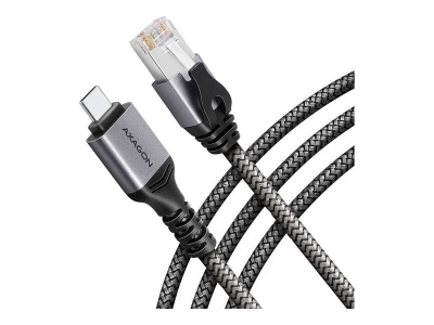 AXAGON ADE-CM20 USB-C 5Gbps - Gigabit Ethernet adapter with integrated CAT6 RJ-45 network cable (2 m), Asix AX88179B