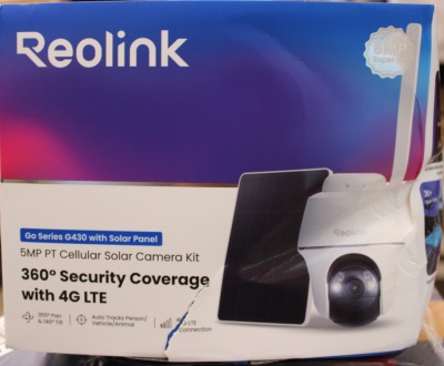 SALE OUT. Reolink Go Series G430 Battery 4G Camera with Solar Panel | Reolink | 4G Security Camera with Smart Detection and Solar Panel, 3W | Go Series G430 | 24 month(s) | PT | 4 MP | Fixed lens | IP64 | H.265 | Micro SD, Max. 128 GB | DAMAGED PACKAGING