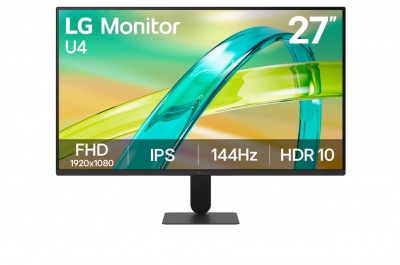 LG | 27U411B-B | 27 " | IPS | FHD | 16:9 | 144 Hz | 1 ms | 1920 x 1080 pixels | 250 cd/m² | HDMI ports quantity 1