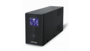 EnerGenie UPS with USB and LCD display, Black | EG-UPS-034 | 1500 VA | 900 W