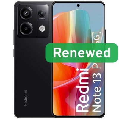 Xiaomi Renewed | Grade A | Redmi Note 13 Pro 5G | 256 GB | Midnight Black | 5G | O