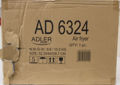 SALE OUT. ADLER AD 6324 Dual Air Fryer Oven, 11 L | Adler DAMAGED PACKAGING | 24 month(s)