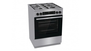 Gorenje GK6C4XF | Cooker | Hob type Gas | Oven type Electric | Stainless steel | Width 60 cm | Depth 60 cm | Grilling | Energy efficiency class A | 71 L