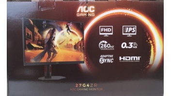 SALE OUT. AOC Gaming 27G4ZR 27" 1920x1080/1ms/300cd/m², HDMI, DisplayPort, Headphone Out | SALE OUT. | AOC | 27G4ZR | 27 " | Fast IPS | FHD | 16:9 | 240 Hz | 1 ms | 1920 x 1080 pixels | 350 cd/m² | HDMI ports quantity 2 | Black | Warranty 36 month(s) | DA