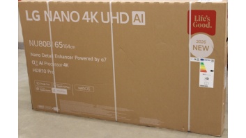 SALE OUT. LG 65NU800B3LA 65" (164 cm) 4K NANO UHD Smart TV | SALE OUT. | LG NANO 4K AI TV | 65NU800B3LA | 65 | Smart TV | webOS | UHD | Black | DAMAGED PACKAGING