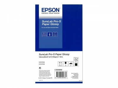 SureLab Pro-S Paper Glossy BP 6x65 2 rolls | C13S450062BP | Glossy | Variable Length / Special Camera Ratio, Panoramic / Banner, Square, 10x15cm / 4x6" / 4R, 15x20cm / 6x8" / 6R, 15x5cm / 6x2"