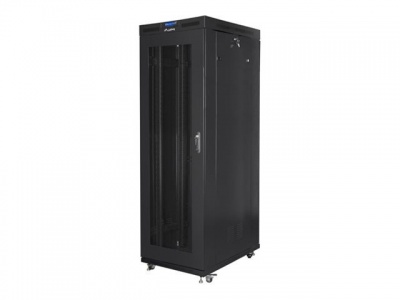 Lanberg | Rack cabinet 19" free-standing 27U/800x1200 (flat pack) with mesh door, LCD | FF01-8227-23BL | Black