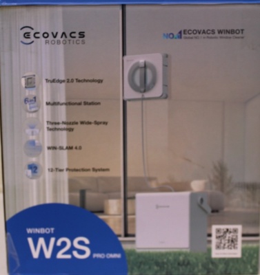 SALE OUT. | Ecovacs WINBOT W2S PRO OMNI Window Cleaning Robot DEMO, WET, DIRTY