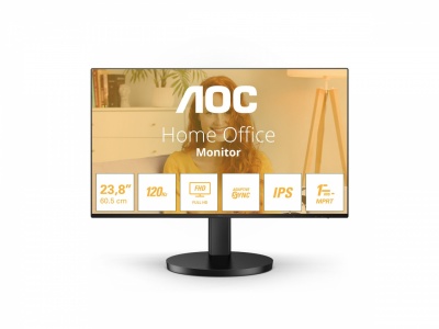 AOC 24B3HA2 | 23.8 " | IPS | 16:9 | 100 Hz | 1 ms | 1920 x 1080 pixels | 250 cd/m² | HDMI ports quantity 1 | Black | Warranty 36 month(s)