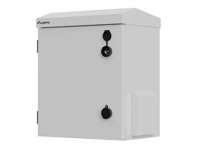 Lanberg Rack Cabinet 10" Wall/Pole-Mount IP55 Hermetic 320X220X400, Grey (Assembled)