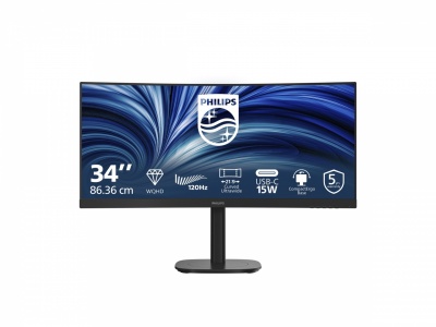 PHILIPS Curved Business Monitor 34B2N3500C/00 34" 3440x1440/21:9/350cd/m²/4ms/HDMI DisplayPort USB Audio Out | Philips