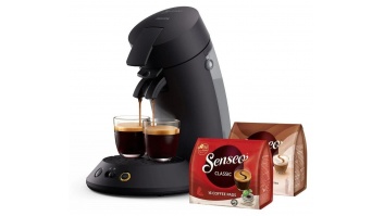 PHILIPS SENSEO Original Plus kafijas spilventiņu automāts XMAS limited edition, melns