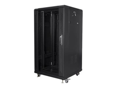 Lanberg | Rack cabinet 19" free-standing 22U/600x600 (flat pack) | FF01-6622-12B | Black