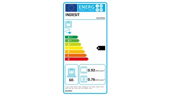 INDESIT Cooker | I5G5PMX | Hob type Gas | Oven type Electric | Stainless Steel | Width 50 cm | Depth 60 cm | Grilling | Energy efficiency class A | 60 L