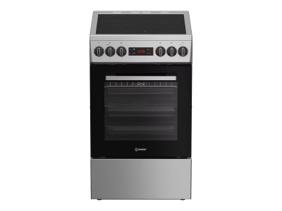 INDESIT Cooker | IS5V8CSX/P | Hob type Ceramic | Oven type Electric | Stainless Steel | Width 50 cm | Depth 60 cm | Grilling | Energy efficiency class A | 55 L