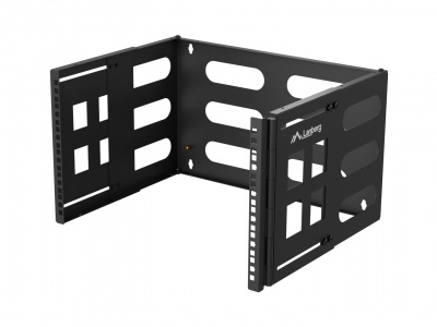 Lanberg Folding Bracket Wall-mount 19" 6U | FB01-5406-10B | Black