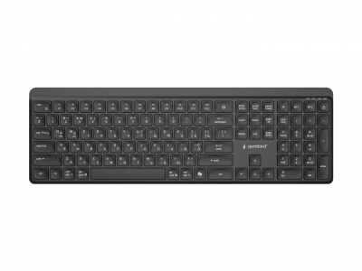 Gembird KB-WPS-03-CYRL | Keyboard | Wireless | Cyrillic | Bluetooth | Black