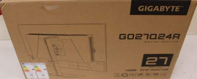 SALE OUT. GIGABYTE MONITOR 27" QHD GO27Q24A EK | SALE OUT. | Gigabyte GO27Q24A EK | 27 " | QD‑OLED | QHD | 240 Hz | 0.03 ms | 2560 x 1440 pixels | 400 cd/m² | HDMI ports quantity 2 | DAMAGED PACKAGING, UNPACKED