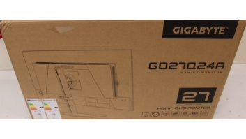 SALE OUT. GIGABYTE MONITOR 27" QHD GO27Q24A EK | SALE OUT. | Gigabyte GO27Q24A EK | 27 " | QD‑OLED | QHD | 240 Hz | 0.03 ms | 2560 x 1440 pixels | 400 cd/m² | HDMI ports quantity 2 | DAMAGED PACKAGING, UNPACKED